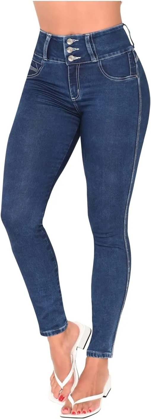 L.O.W.L.A SHAPEWEAR High Waisted Jeans for Women | Pantalones Colombianos Levanta cola | Butt Lifting Jeans
