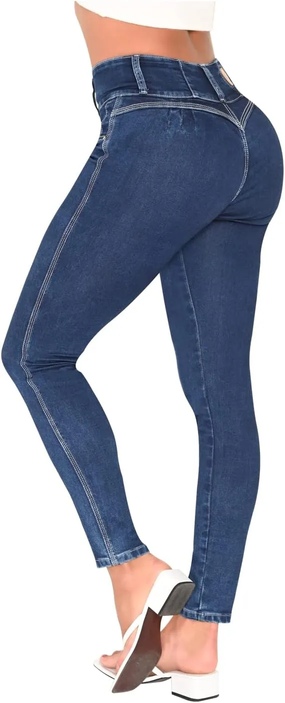 L.O.W.L.A SHAPEWEAR High Waisted Jeans for Women | Pantalones Colombianos Levanta cola | Butt Lifting Jeans