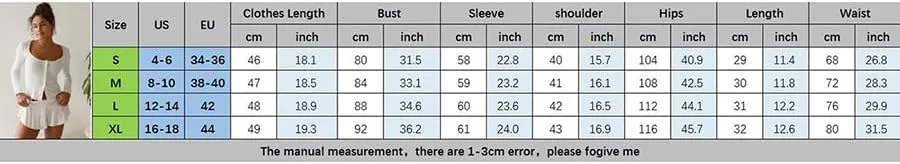 Luckinbaby Women Cute Pajamas Set Long Sleeve Button Down Top Ruffle Shorts 2 Piece Lounge Sets Y2k Sleepwear