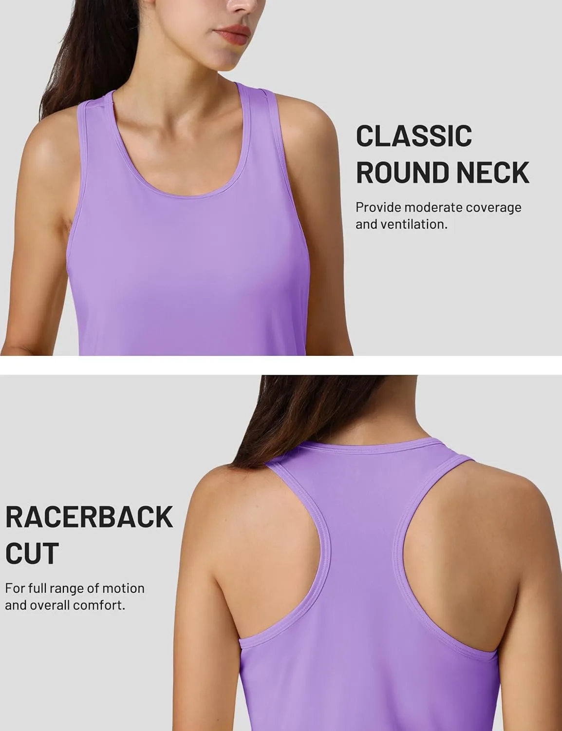 MAGCOMSEN Women's Sleeveless Workout Tank Tops UPF 80  Racerback Shirts Quick Dry UV Protection Athletic Gym Summer Tops