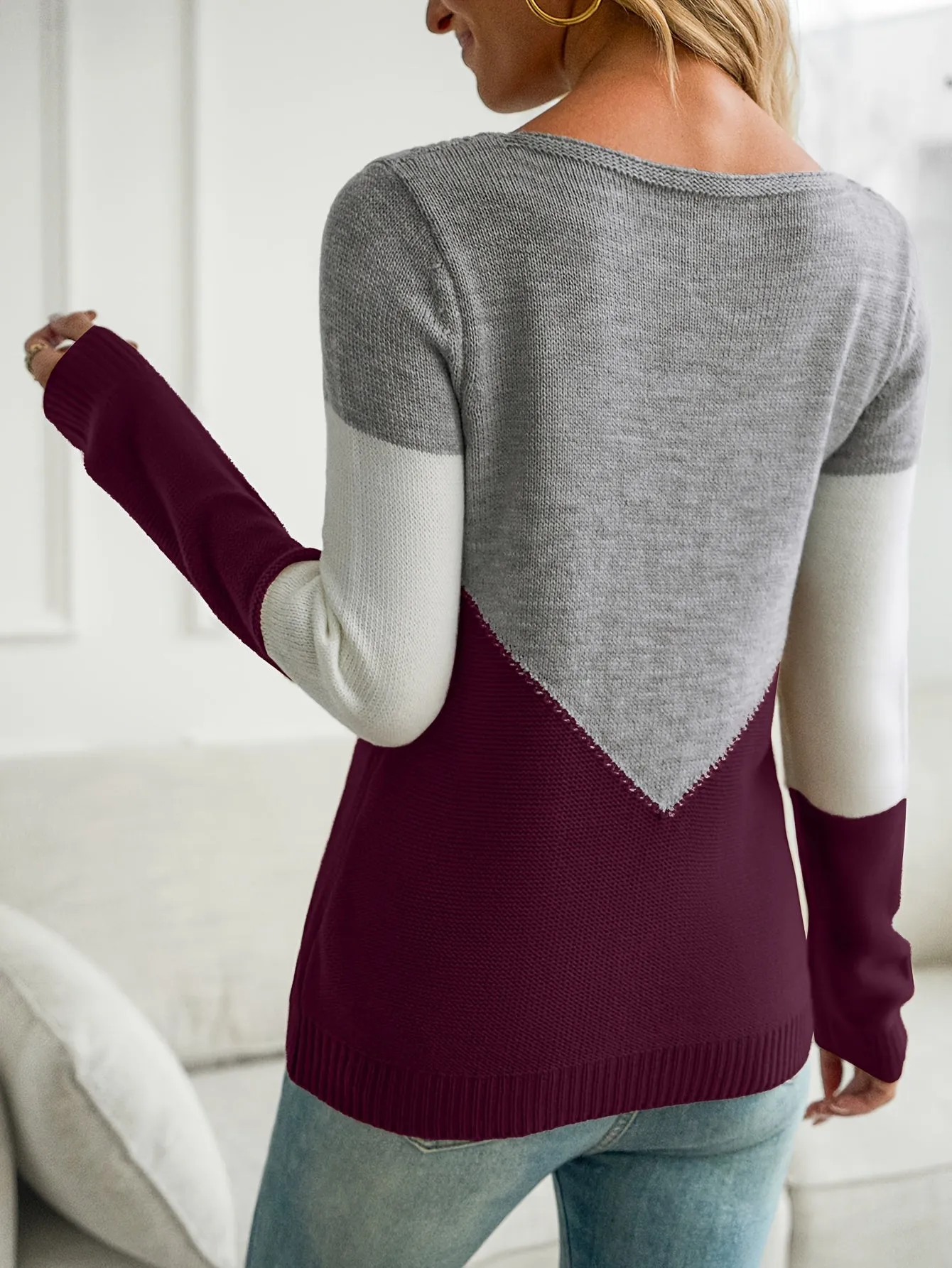 Malia | Cosy Patchwork Jumper