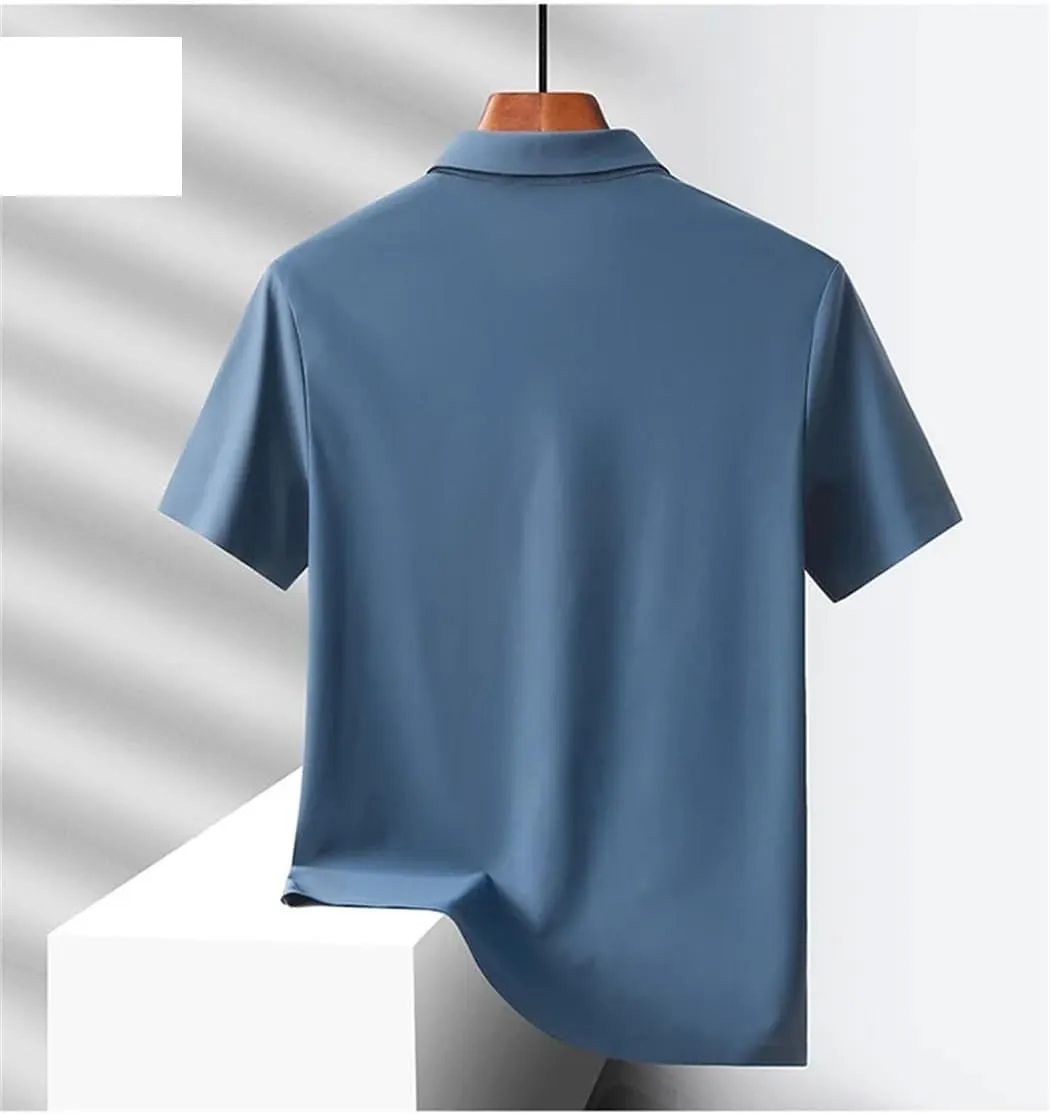 Men Summer Quick Dry Short Sleeve T Shirt Golf Classic Polos Shirts Sports Athletic Tee