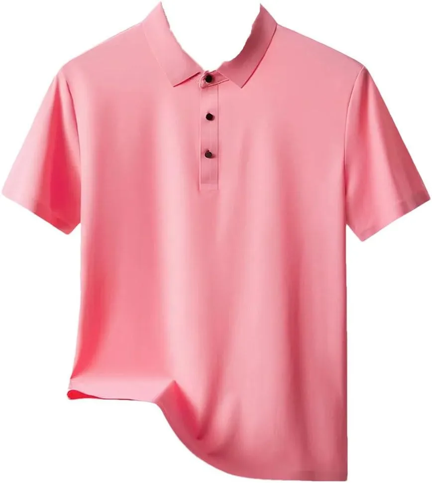 Men Summer Quick Dry Short Sleeve T Shirt Golf Classic Polos Shirts Sports Athletic Tee