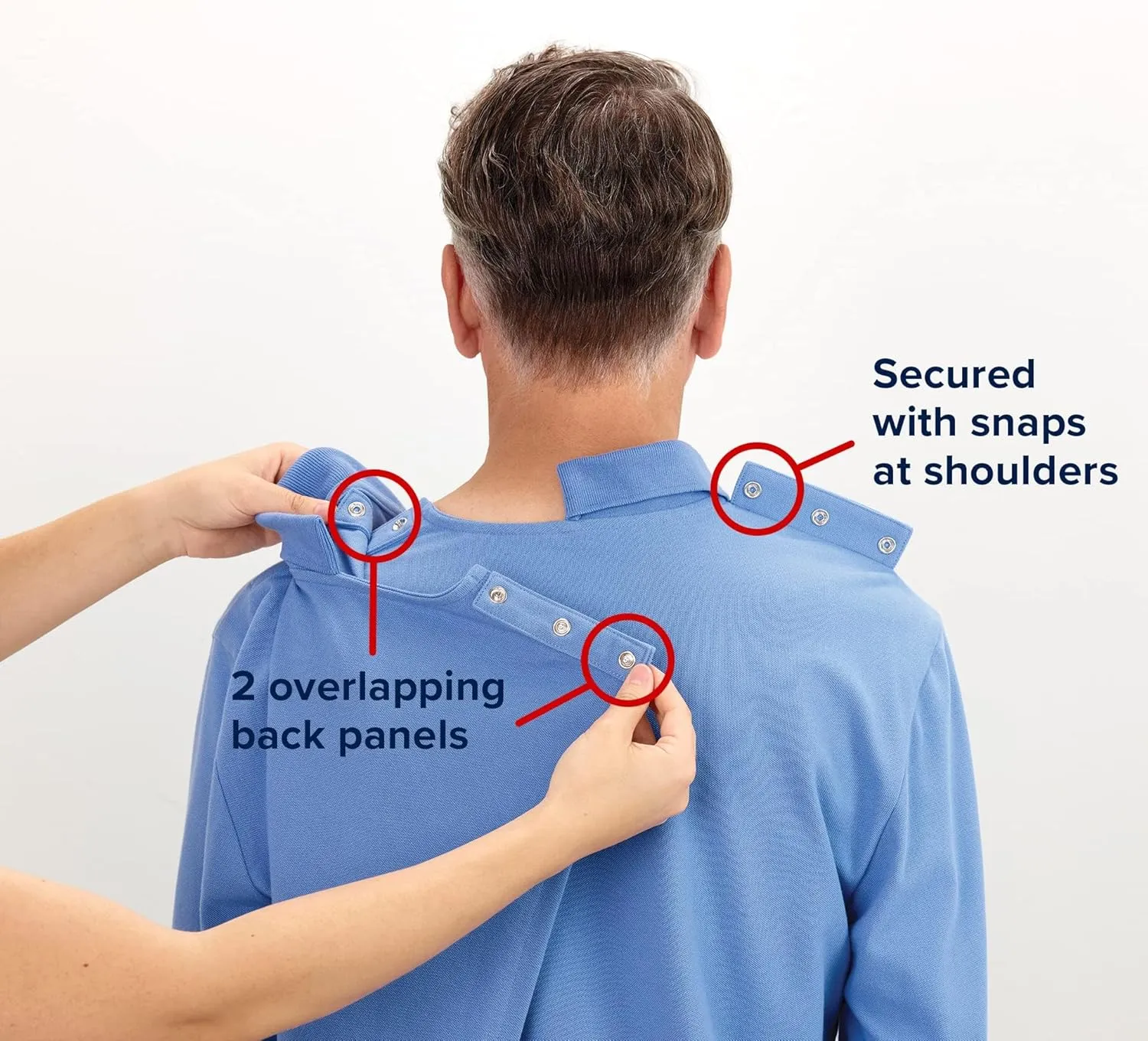 Mens Handsome Adaptive Polo Shirt Tops