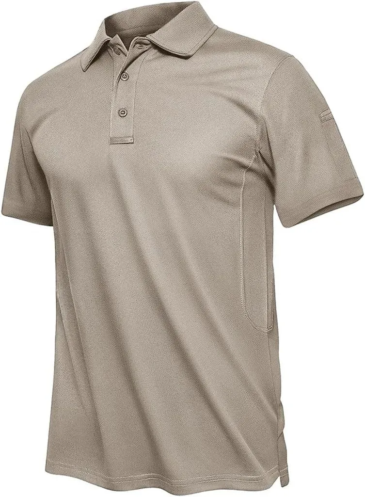 Men's Shirts Short Sleeve Quick Dry T-Shirt Breathable Work Shirt Fishing Hiking Golf Polos Top