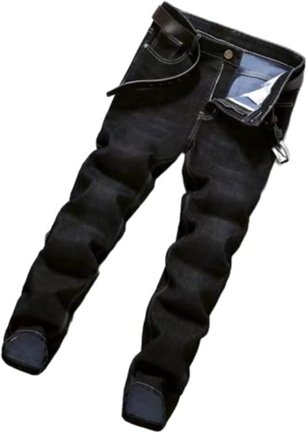 Men's Slim Fit Jeans Stretch Denim Pants Vintage Straight Leg Boyfriend Jeans with Pockets