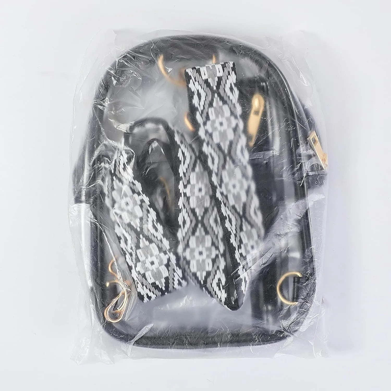 MoKo Clear Bag Stadium Approved - Multi Pockets Clear Sling Purse Crossbody Bag with Adjustable Shoulder Strap