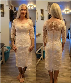 Mother of The Bride Dresses with Jackets Chiffon Lace Wedding Guest Dress Two Pieces Mermaid Formal Evening Dress