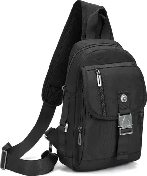 NICGID Sling Bag Chest Shoulder Backpack Crossbody Bags for Tablet Laptop Outdoor Hiking Men Women
