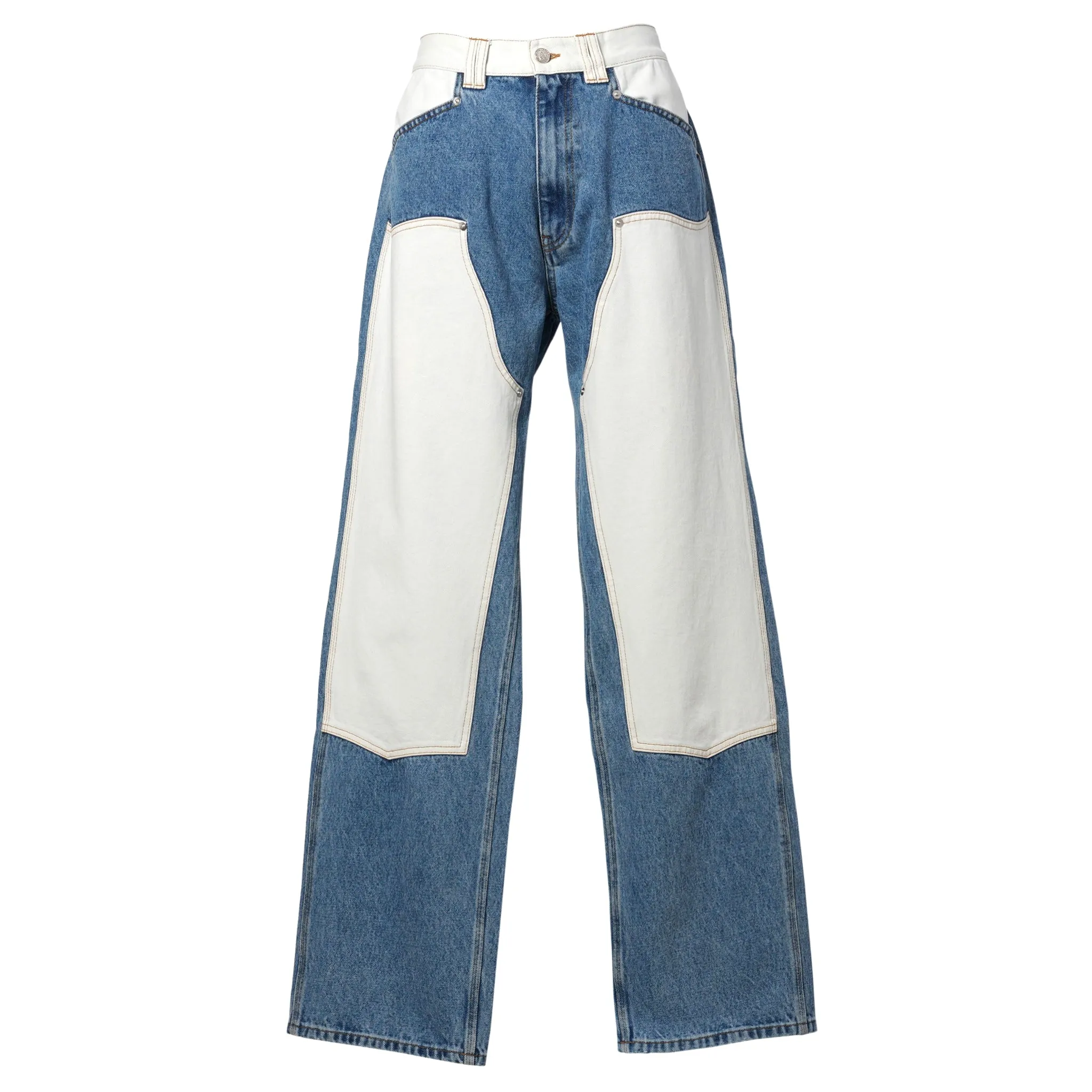 PATCHWORK WESTERN CARPENTER JEANS / MULTI