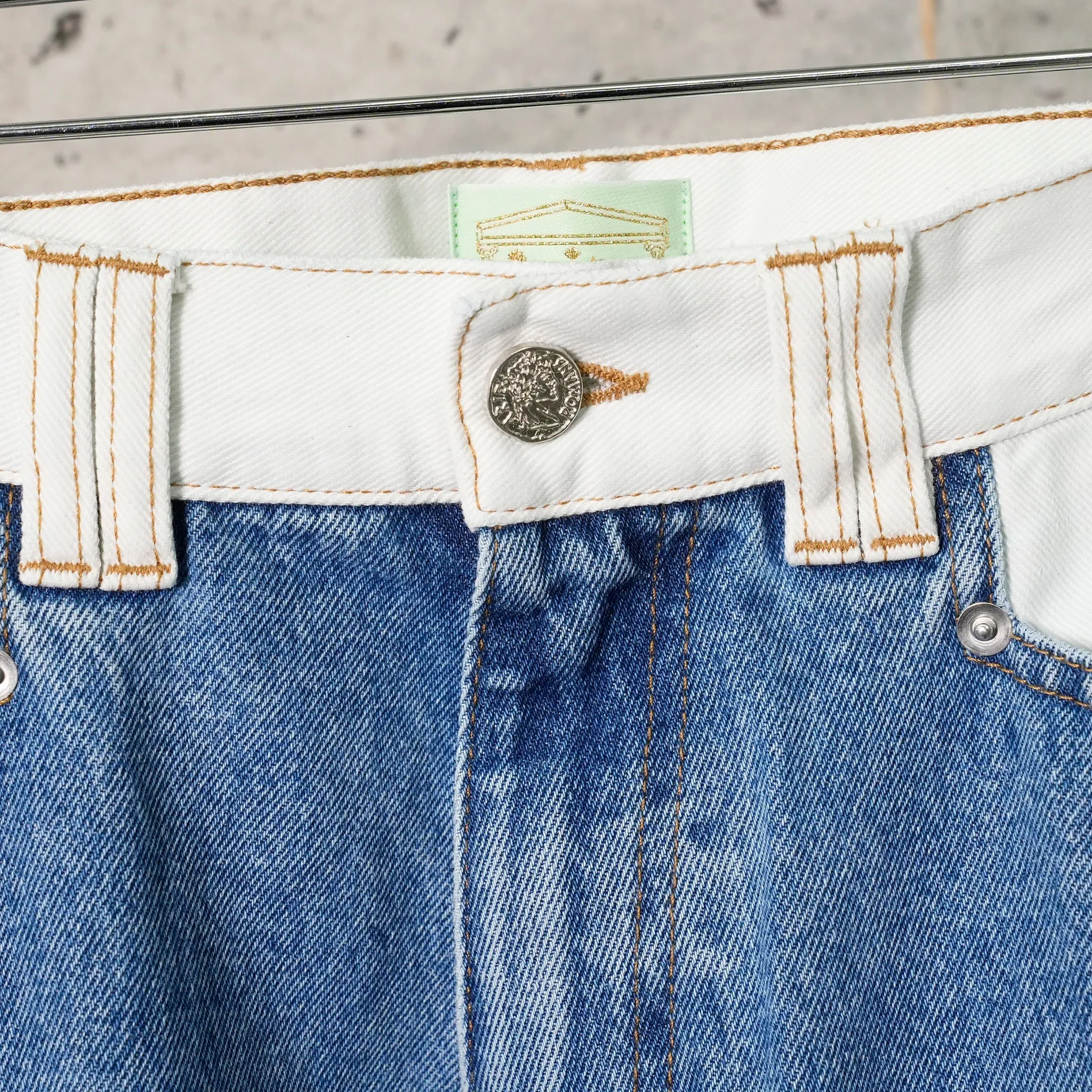 PATCHWORK WESTERN CARPENTER JEANS / MULTI