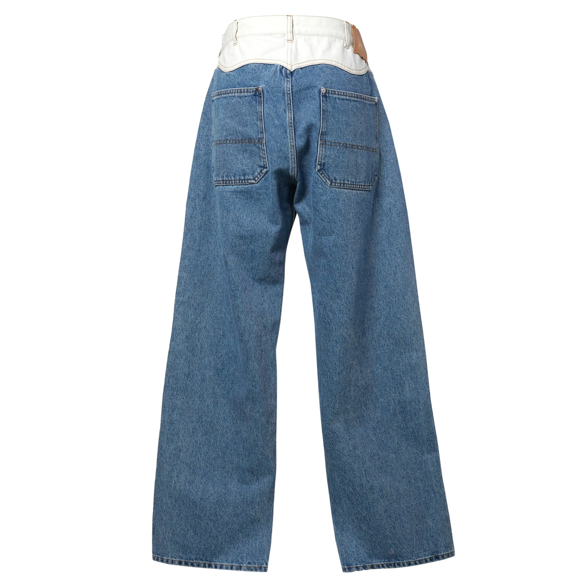 PATCHWORK WESTERN CARPENTER JEANS / MULTI