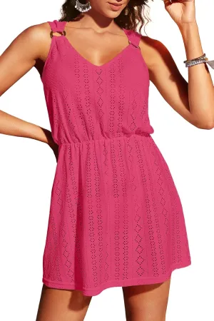 Pinup Fashion Swimsuit Cover Up - Bathing Suit Coverups Women 2025 V-Neck Sleeveless Summer Dresses