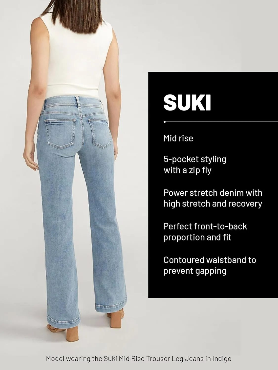 Silver Jeans Co. Women's Plus Size Suki Mid Rise Curvy Fit Bootcut Jeans
