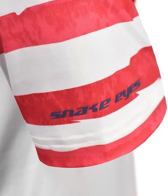 Snake Eyes Patriotic Flag Print Golf Polo