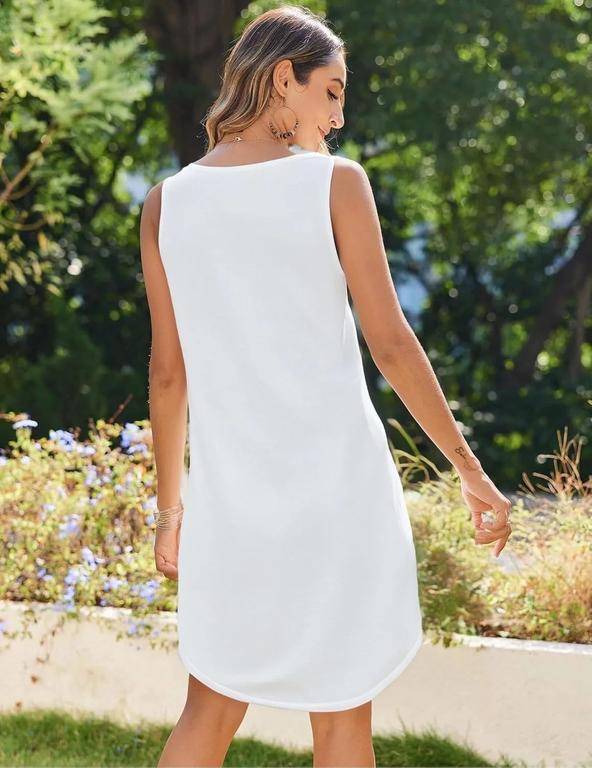 Summer Dresses for Women 2025 Beach Dress Sun Dresses Vacation Dresses Hawaiian Tank Dress Causal Mini Sundress