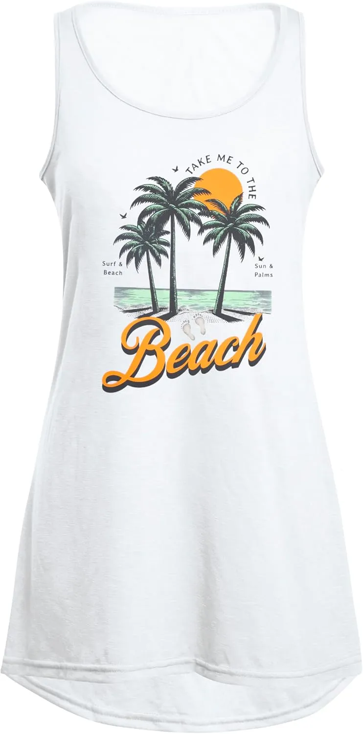 Summer Dresses for Women 2025 Beach Dress Sun Dresses Vacation Dresses Hawaiian Tank Dress Causal Mini Sundress