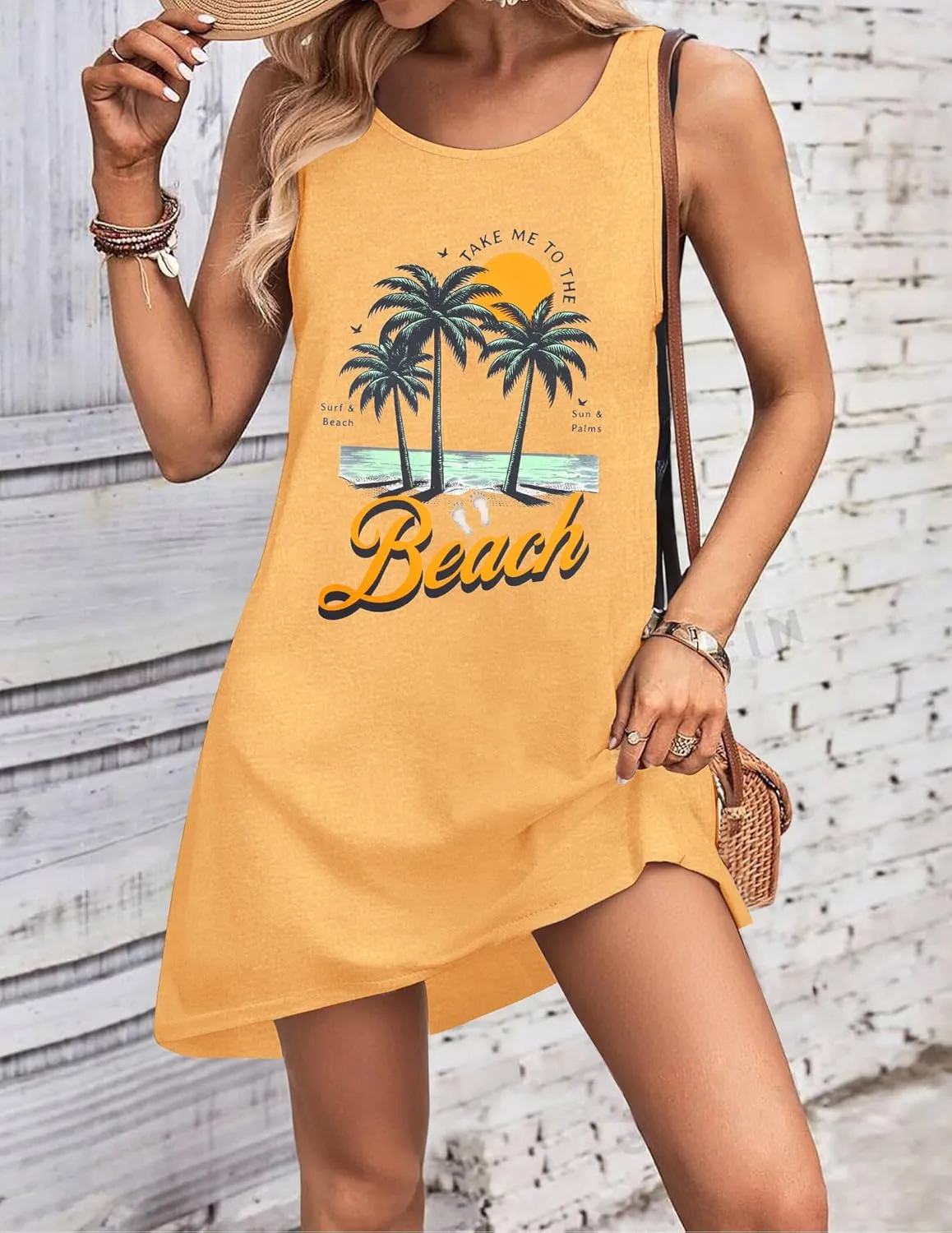 Summer Dresses for Women 2025 Beach Dress Sun Dresses Vacation Dresses Hawaiian Tank Dress Causal Mini Sundress