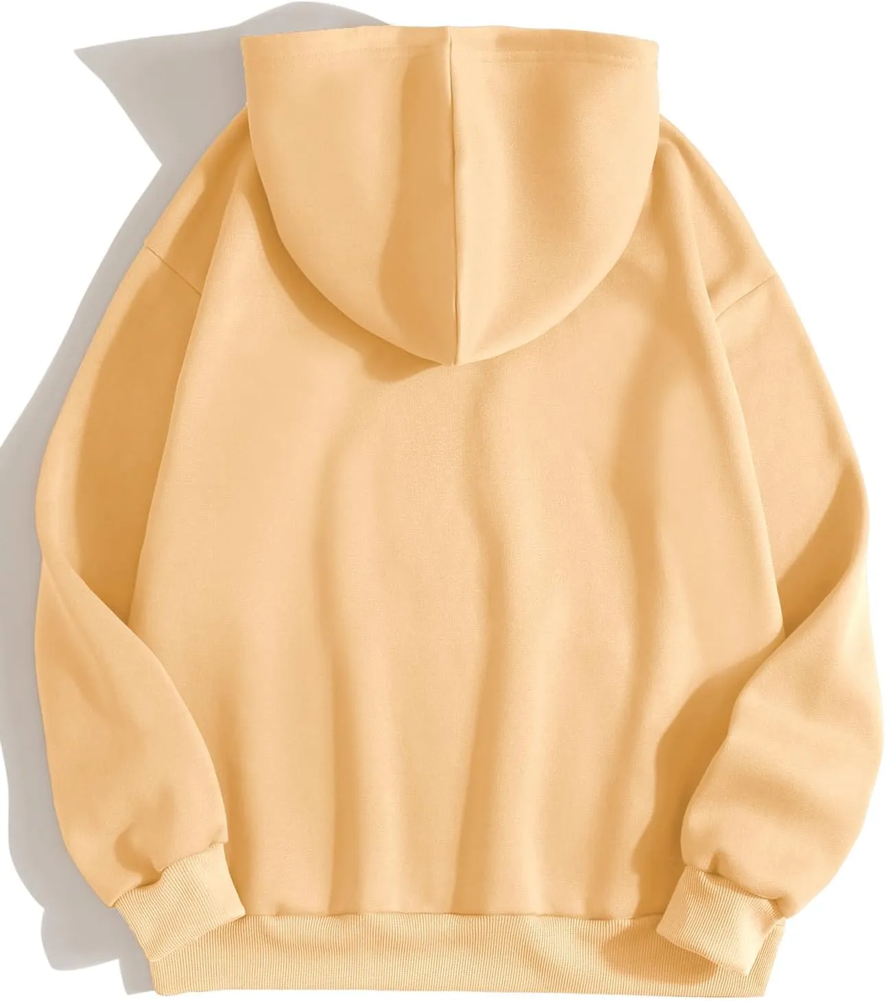 SweatyRocks Women's Casual Long Sleeve Drop Shoulder Oversized Pullover Hoodie Sweatshirt Tops
