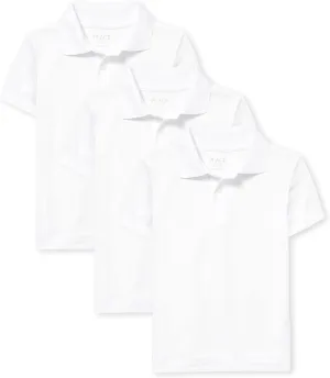 The Children's Place Boys Multipack Short Sleeve Performance Polos