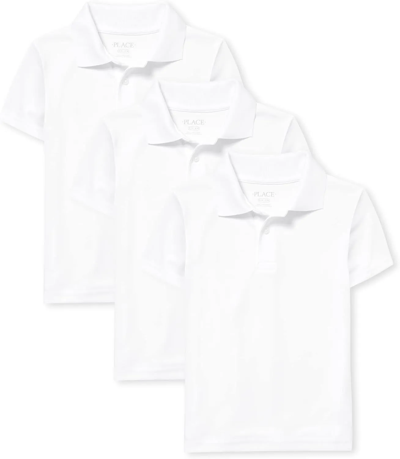The Children's Place Boys Multipack Short Sleeve Performance Polos