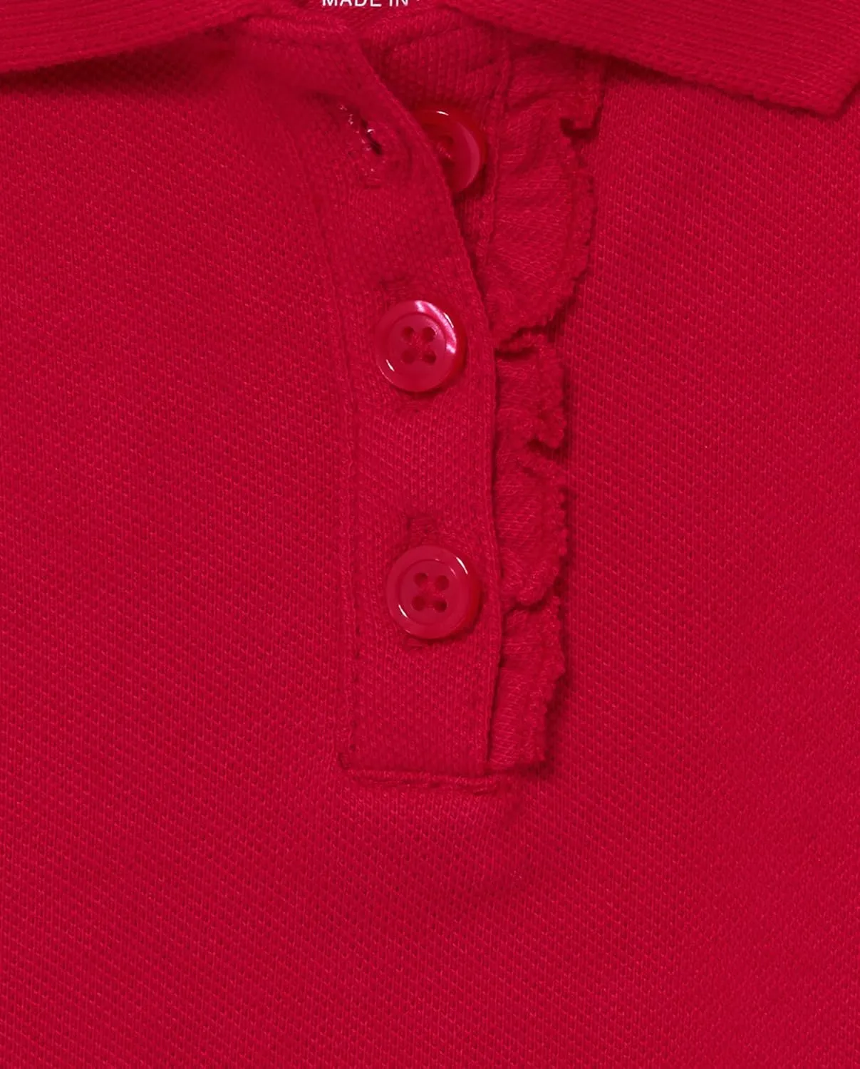 The Children's Place Girls' Toddler Mulipack Short Sleeve Ruffle Pique Polos