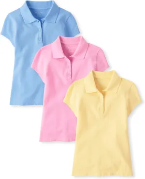 The Childrens Place Multipack Short Sleeve Pique Polo