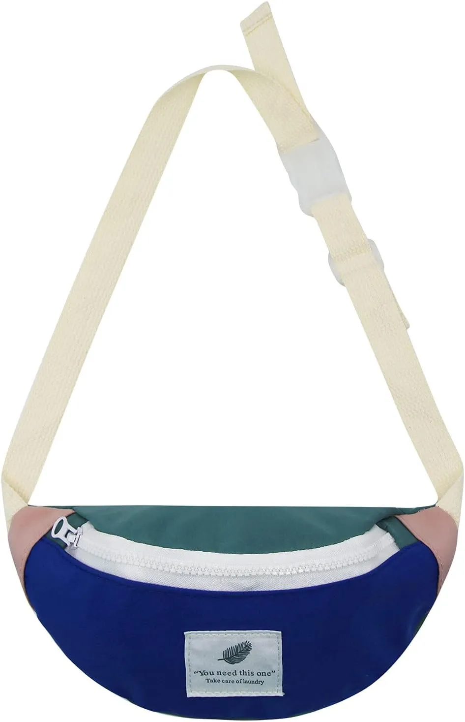 Toddlers Kids Canvas Fanny Pack Adjustable Waist Pack Small Crossbody Purse for Boys Girls Navy Blue