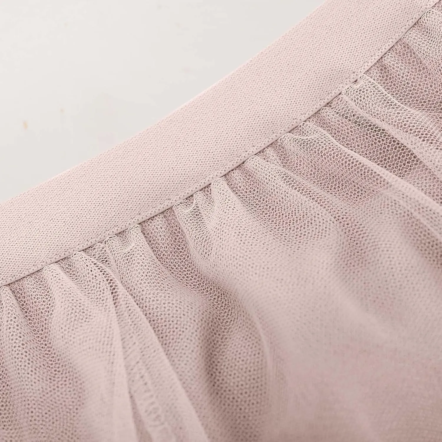 Tulle Skirts for Women Pleated Layered Tutu Skirt Ladies Elegant Flowy Long Skirts Bridesmaid Wedding Midi Skirt