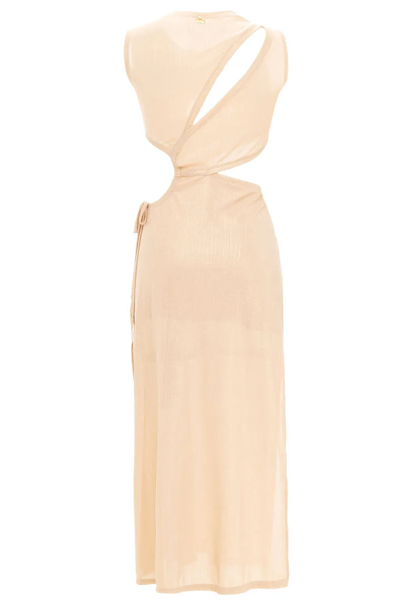 Vestido Glossy Beige Discocore