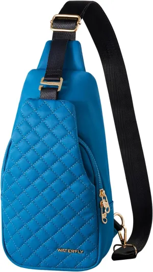 WATERFLY Small Crossbody Sling Backpack: Fashion Chest Crossbody Bag for Women Men Anti Theft Stylish Travel Casual Daypack