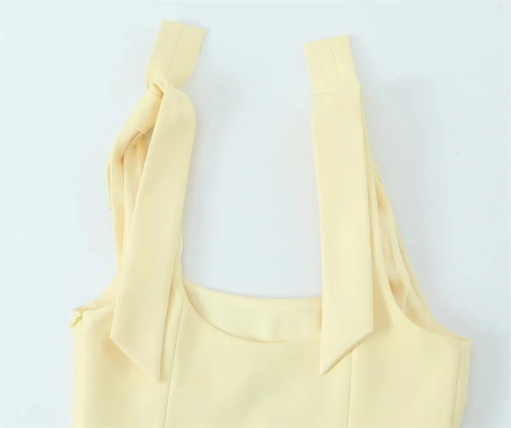 Women's Bow Elastic Casual Slim Sleeveless Camisole