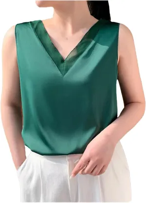 Women's Chiffon Camisole Lace Camisole Tops Women Women's V-Neck Vest