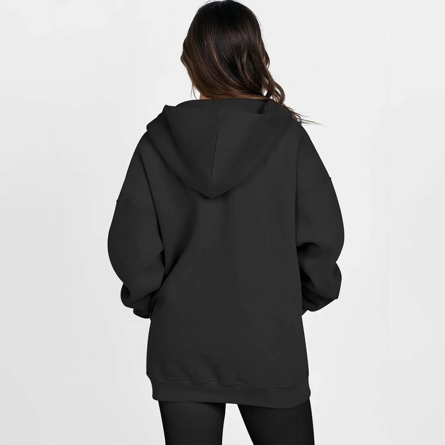 Women's Full Zip Up Hoodie Long Sleeve Hooded Sweatshirts Hoodies Fall Jacket Oversized Sweatshirts with Pockets