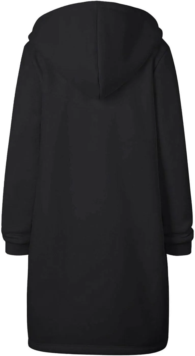Women's Full Zip Up Hoodie Long Sleeve Hooded Sweatshirts Hoodies Fall Jacket Oversized Sweatshirts with Pockets