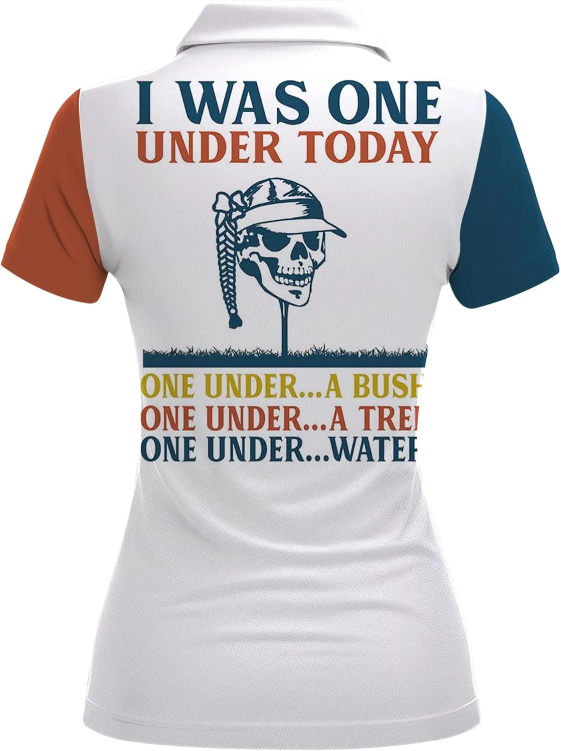 Womens Golf Shirts Funny Print Standout Design Polo Shirt for Women, Small, 1a-aop-wpol-61868
