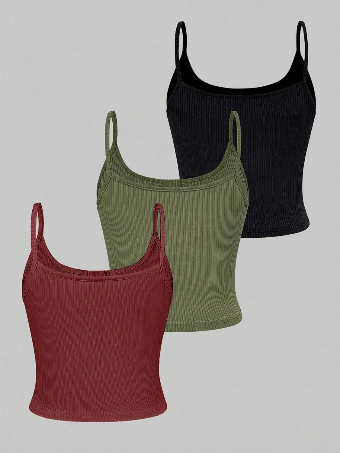 Womens Sleeveless Camisole Tank Tops Blouse Casual Spaghetti Strap Slit Button Camisole