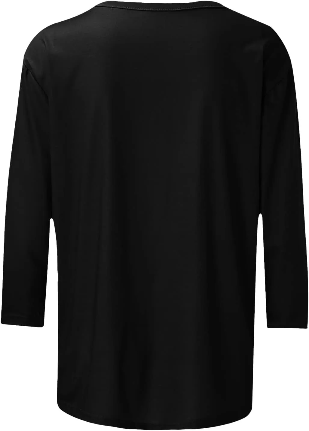 Womens Summer Tops 3/4 Sleeve Work Blouse Business Casual Shirts Cute Dressy Loose Fit Pullover