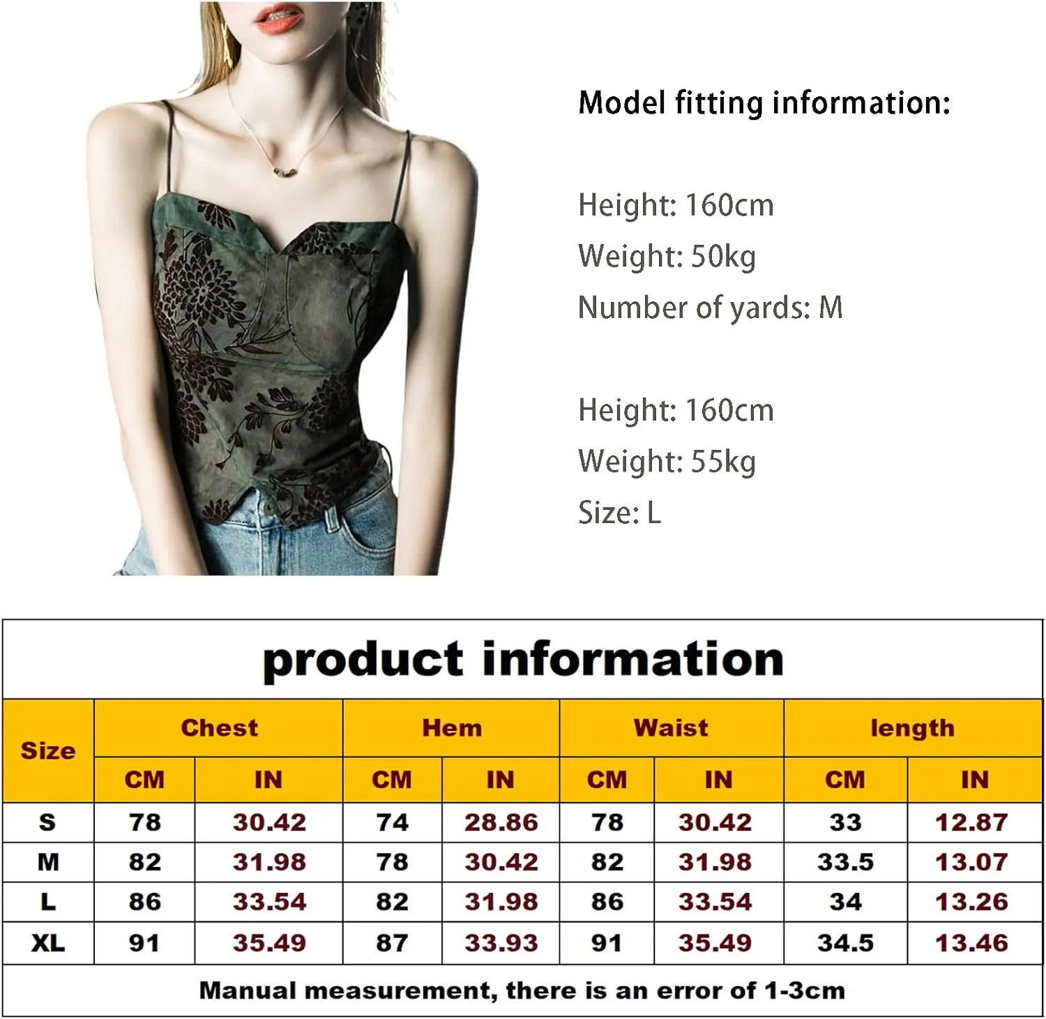 Women's Wrap Spaghetti Strap Cami V Neck Sleeveless Camisole Top Print Super Short Style Top