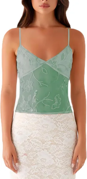 Womens Y2k Sequin Sparkle Crop Tops Sexy Sheer Glitter Backless Top Beaded Mesh Panelled See Through Rhinestone Camisole