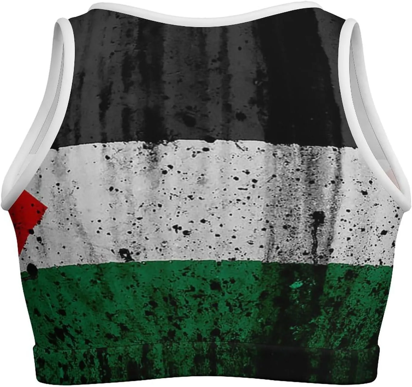 Zakqeik Womens Mexican Flag Tank Tops Workout Cropped Slim Fit Summer Camisole Sleeveless Tops