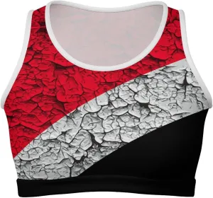 Zakqeik Womens Mexican Flag Tank Tops Workout Cropped Slim Fit Summer Camisole Sleeveless Tops