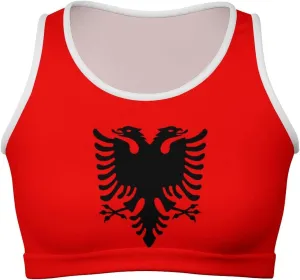 Zakqeik Womens Mexican Flag Tank Tops Workout Cropped Slim Fit Summer Camisole Sleeveless Tops