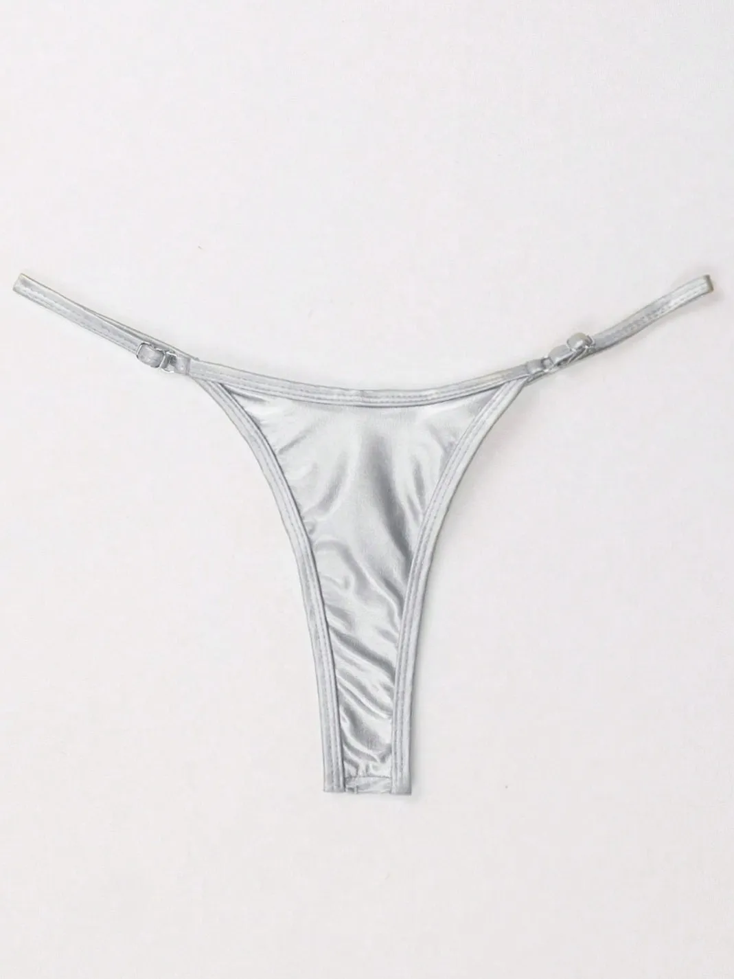 ZASUWA Female Glossy PU T-back Panties